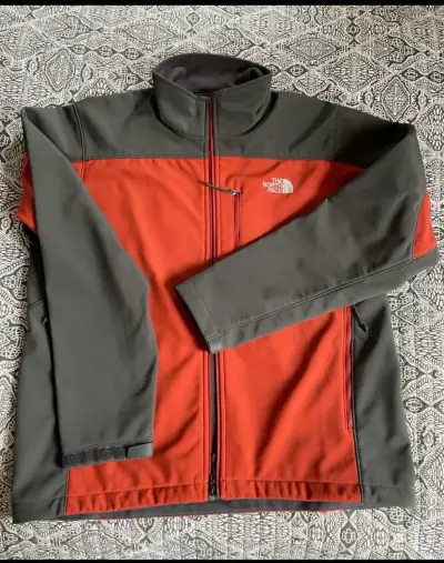Chaqueta The North Face naranja y gris - miniatura 1