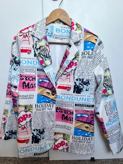 Blazer estampado de cómic - miniatura 1