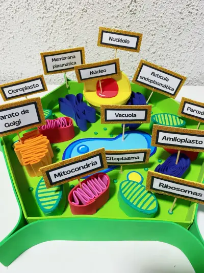 Modelo 3D de célula vegetal - miniatura 2