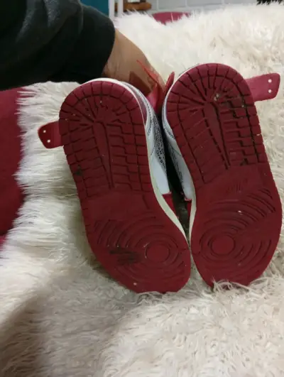 Zapatillas altas rojas y blancas Nike originales - miniatura 4