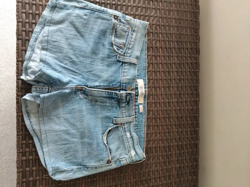 Shorts de mezclilla azul claro