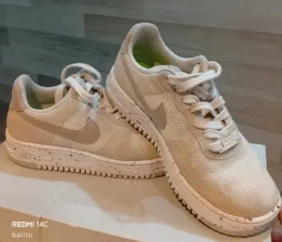 Zapatillas Nike Air Force beige - miniatura 3