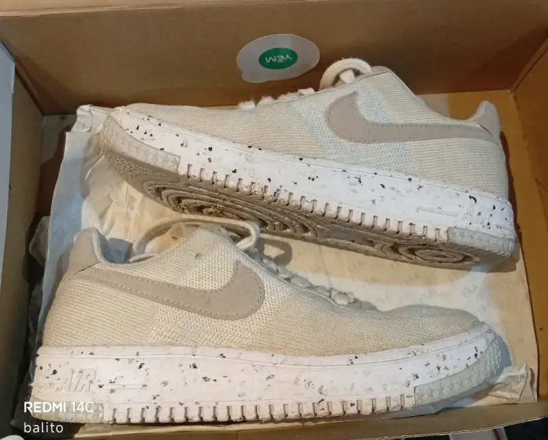 Zapatillas Nike Air Force beige - 5