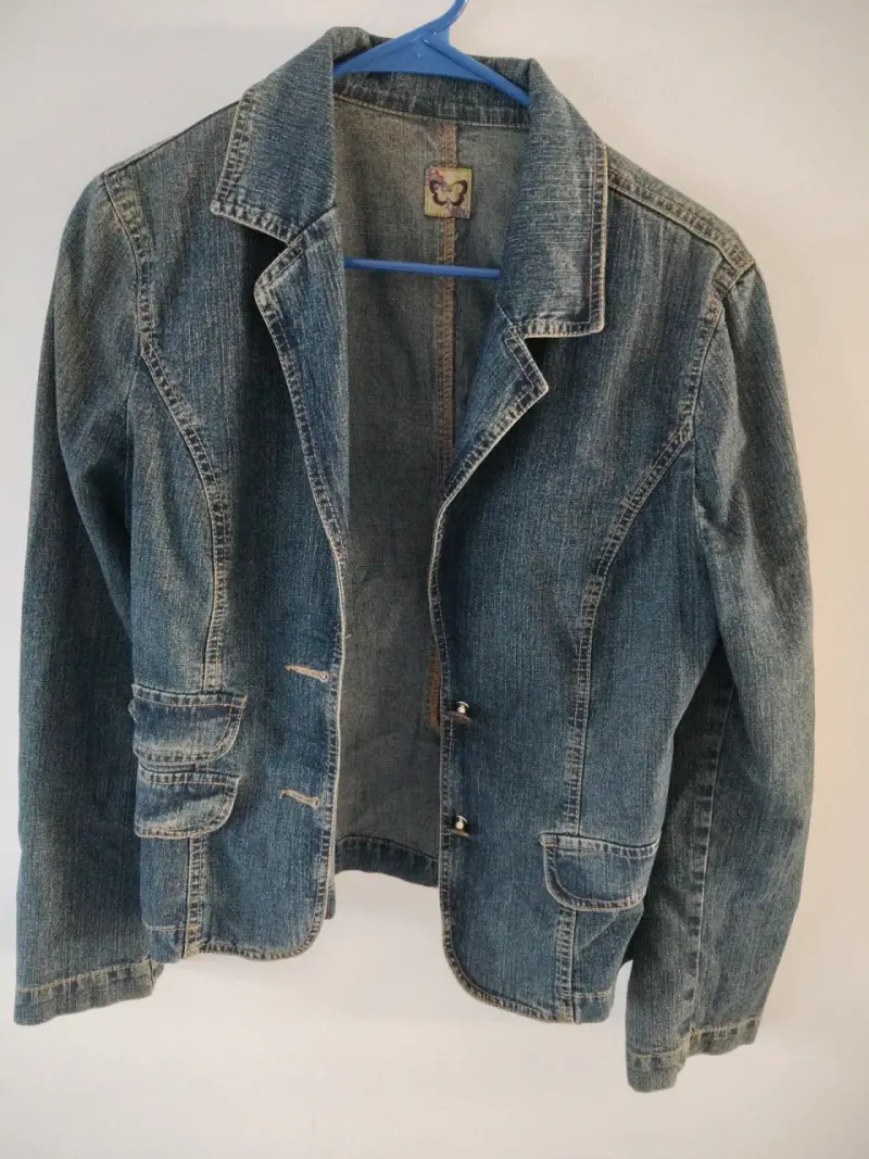Chaqueta de mezclilla azul