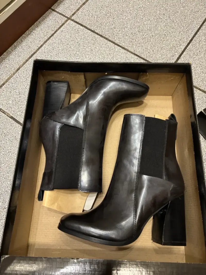 Botines de cuero negros MINGO - 1