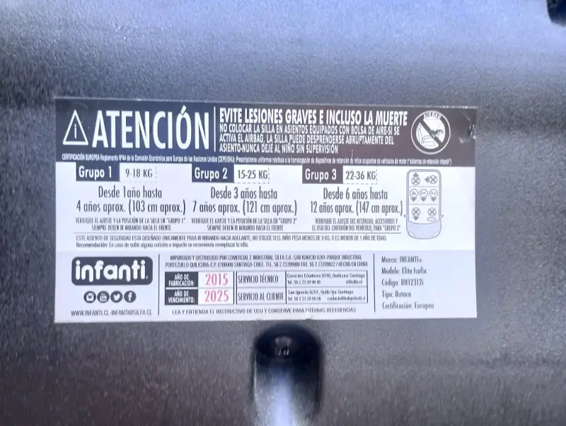 Silla de auto Infanti negra - 4