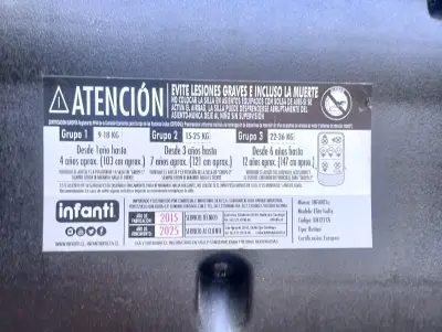 Silla de auto Infanti negra - miniatura 4