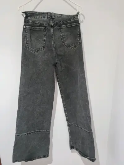 Jeans gris palazzo impecables - miniatura 4