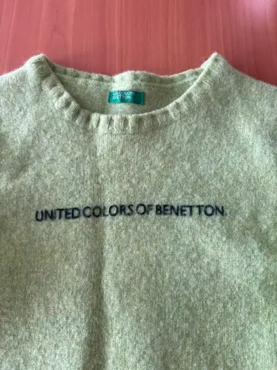 Suéter verde United Colors of Benetton - miniatura 2