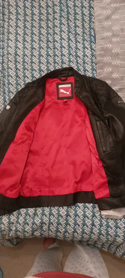 Chaqueta de cuero negra - miniatura 6