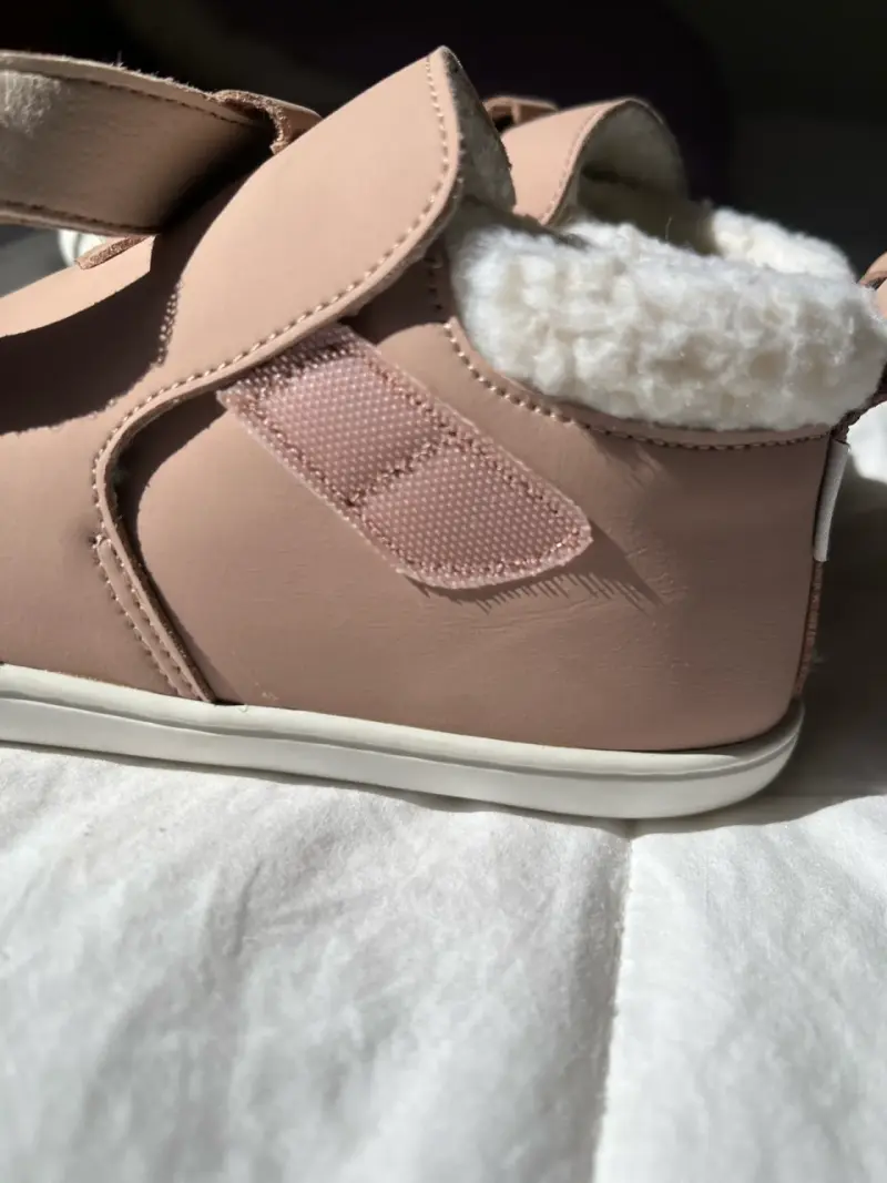 Zapatillas rosa con forro de lana - 6