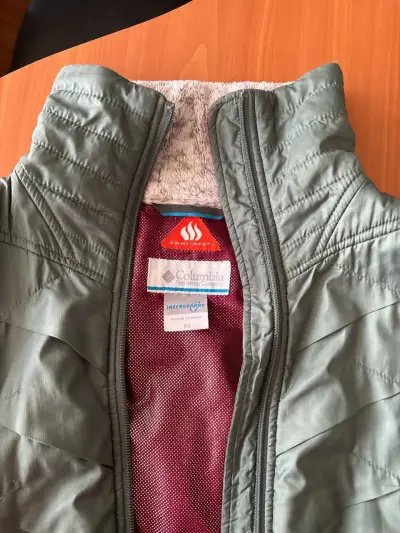 Chaqueta Columbia acolchada verde mujer - miniatura 3
