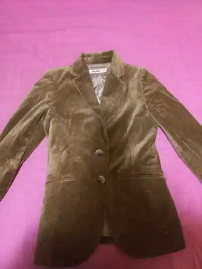 Chaqueta cafe elegante mujer - miniatura 1