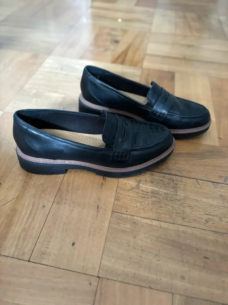 Mocasines de cuero negro - 2