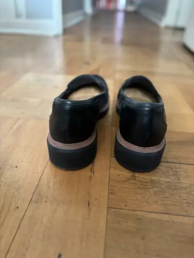 Mocasines de cuero negro - miniatura 3