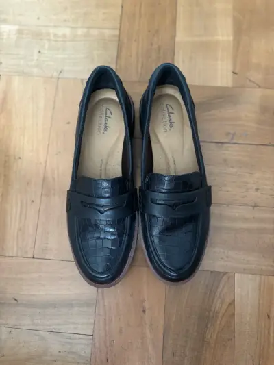 Mocasines de cuero negro - miniatura 4