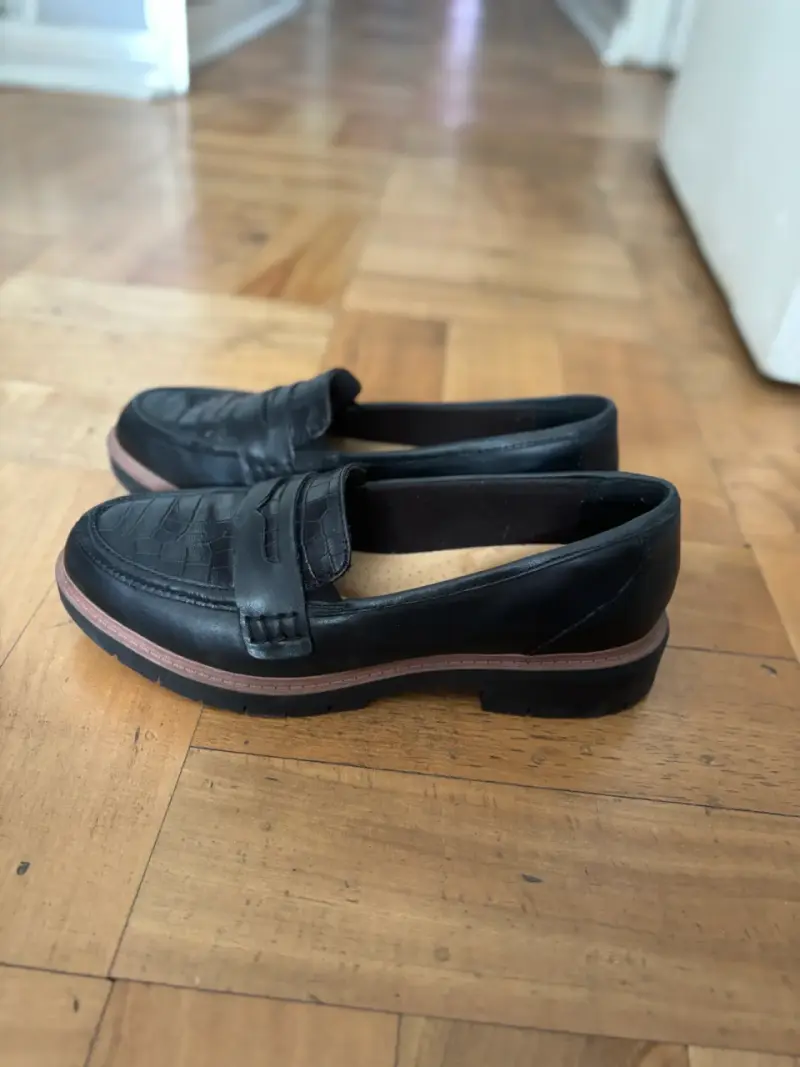 Mocasines de cuero negro - 5