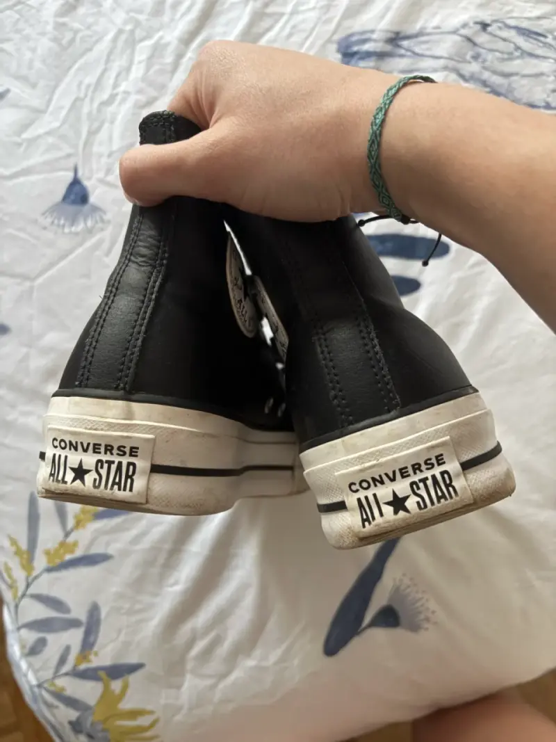 Zapatillas Converse negras altas - 4