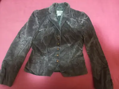 Blazer de pana gris oscuro - miniatura 1