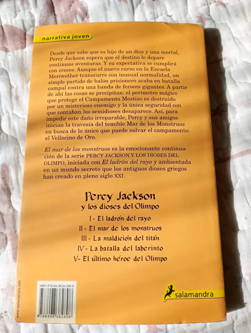Libro El mar de los monstruos (Percy Jackson II) - 2