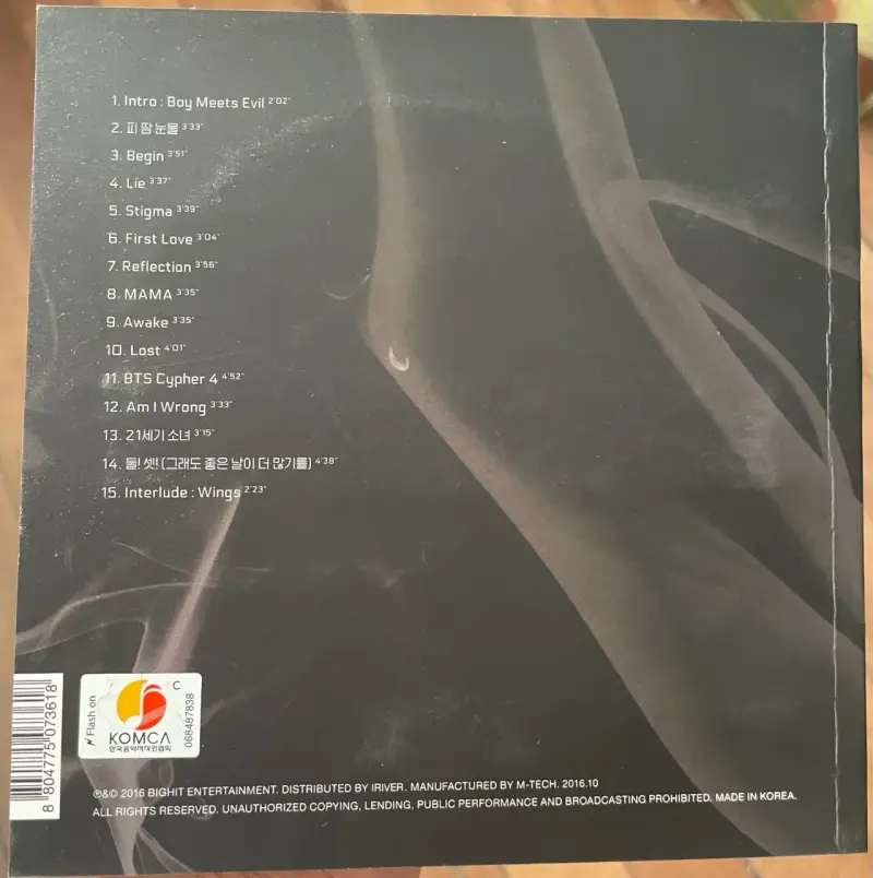 Álbum WINGS versión I - 2