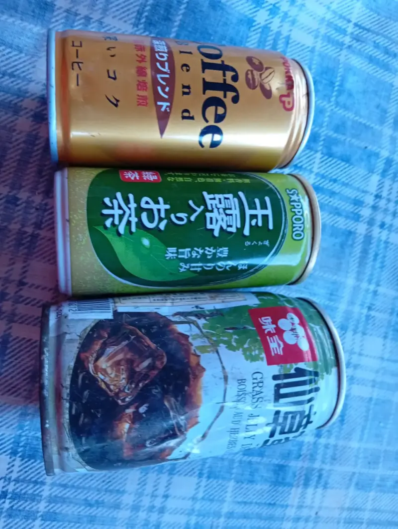 Latas de bebidas japonesas variadas - 2