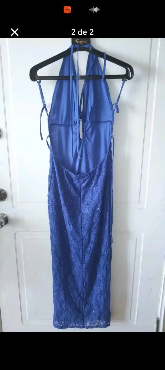 Vestido azul de encaje - 2