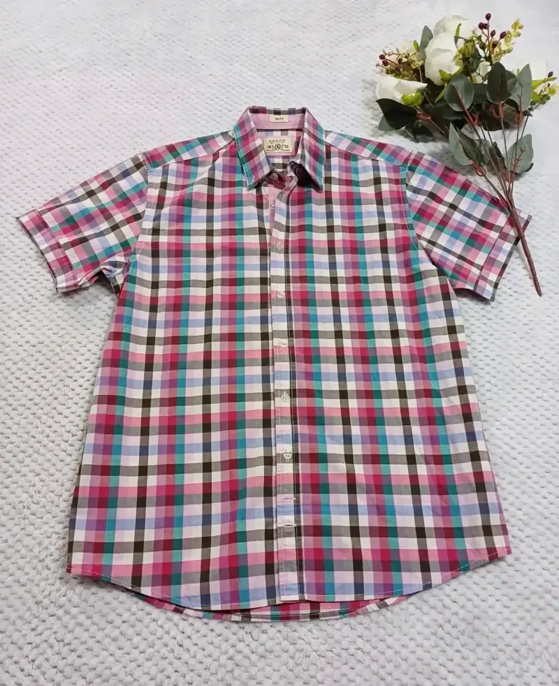 Camisa a cuadros multicolor - 1