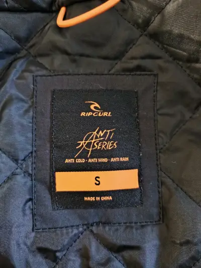 Parka azul marino con capucha, impermeable - miniatura 2