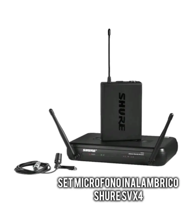 Set micrófono inalámbrico Shure SVX4