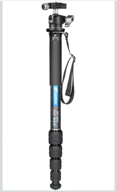 Monopod Leofoto MP-285C + cabezal LH 25 + bolso - miniatura 1