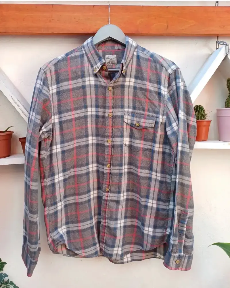 Camisa de franela a cuadros - 1