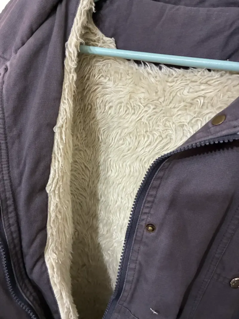 Parka gris con forro polar - 3