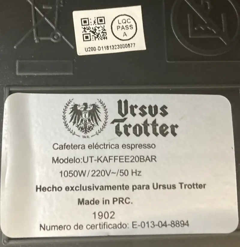 Cafetera espresso y cápsulas Ursus Trotter - 5