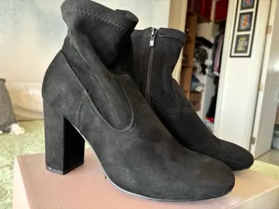 Botines negros con cierre lateral Marquis - miniatura 1