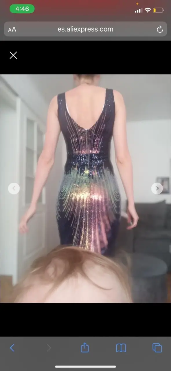 Vestido largo brillante - 3