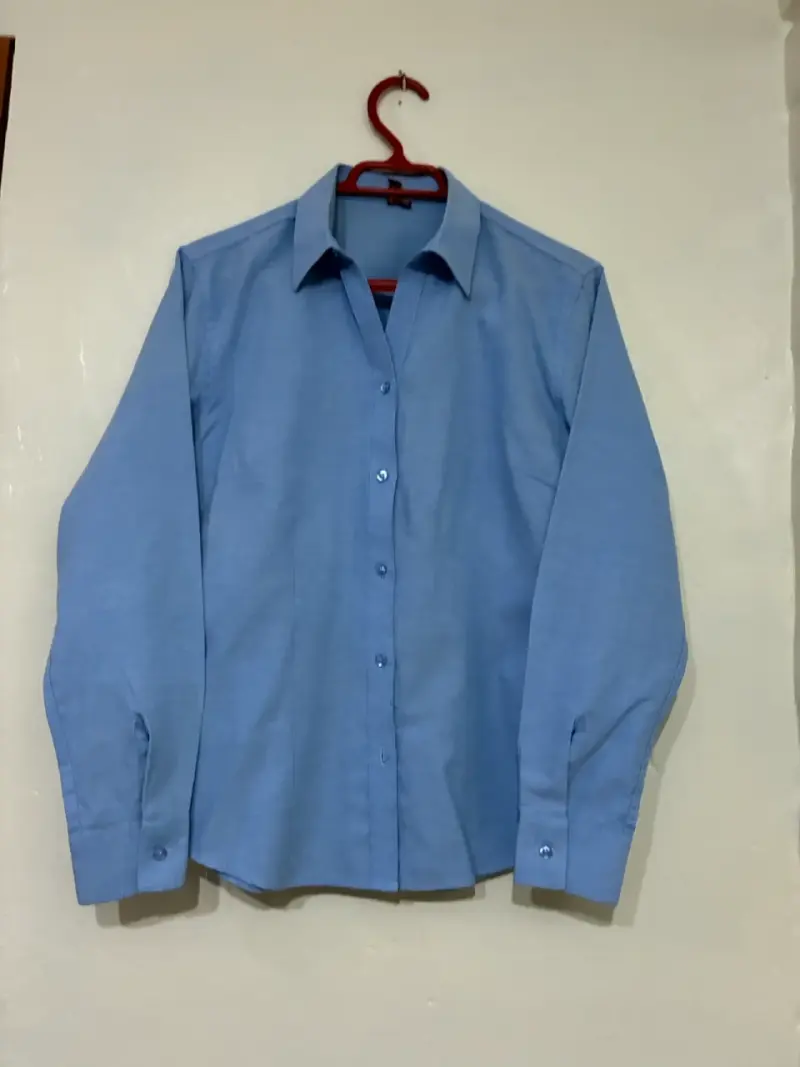 Camisa formal azul hombre - 1