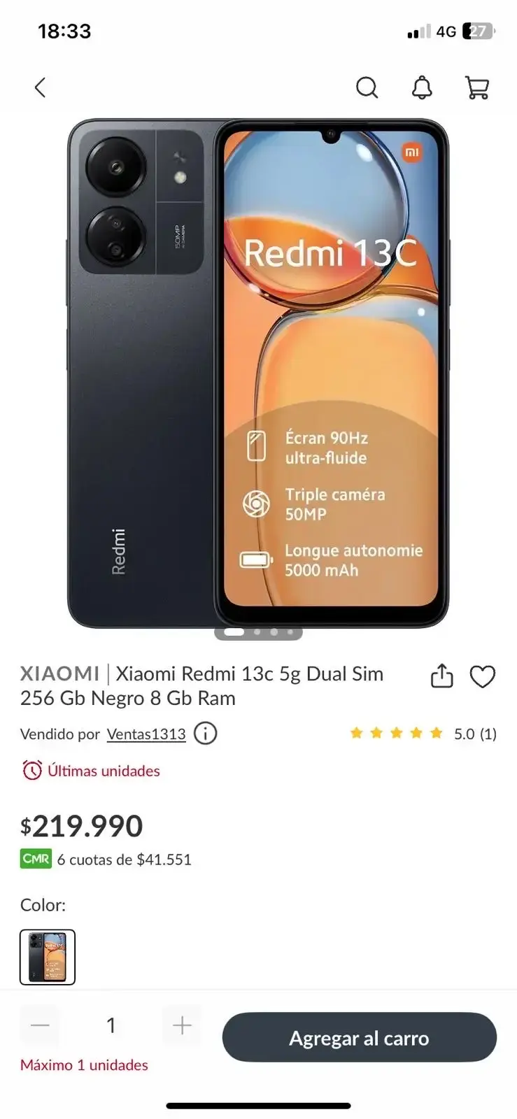 Smartphone Redmi 13C 5G nuevo - 3