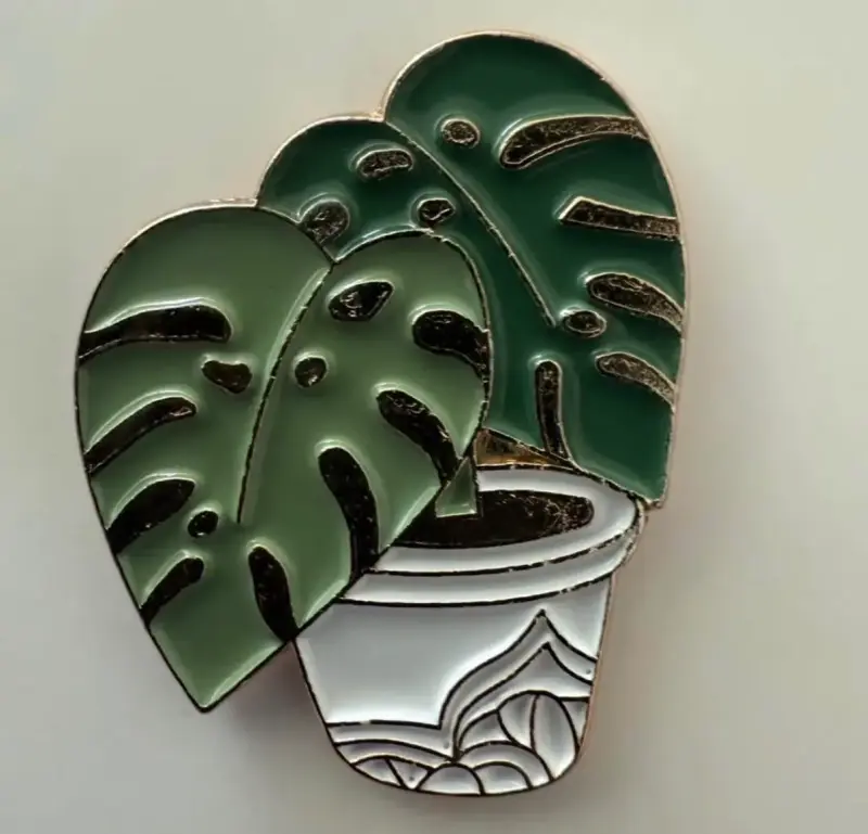 Pin decorativo de monstera