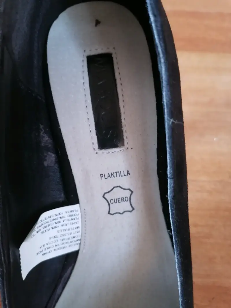 Zapatos de taco gamuza negros - 3