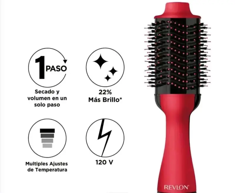 Cepillo secador Revlon negro - 3