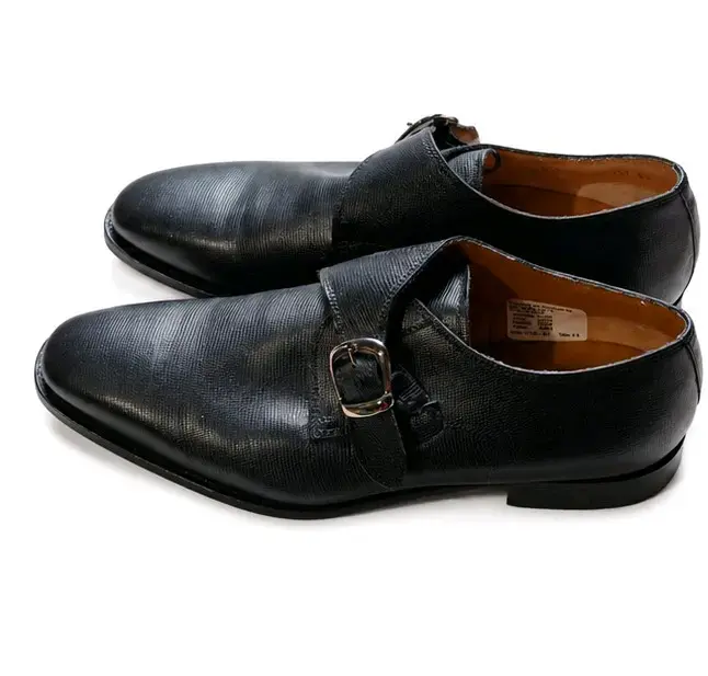 Zapatos de vestir negros hebilla, talla 8.5