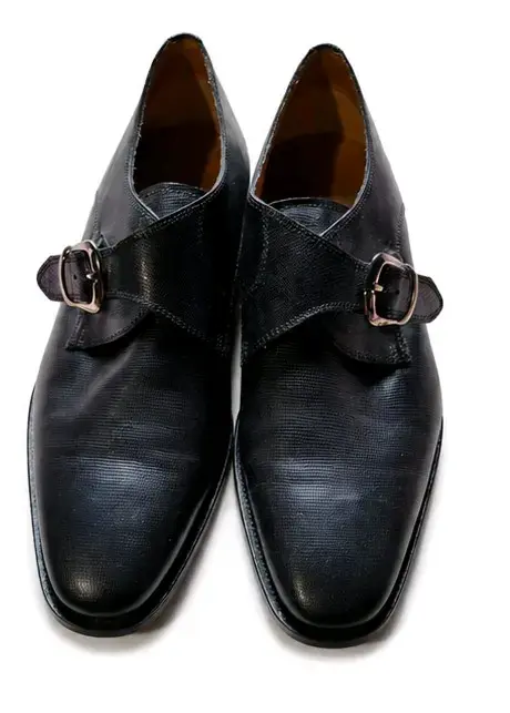 Zapatos de vestir negros hebilla, talla 8.5 - 2