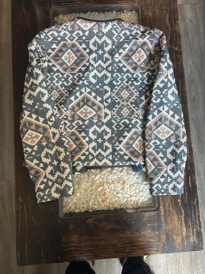 Chaqueta estampada estilo étnico - 3