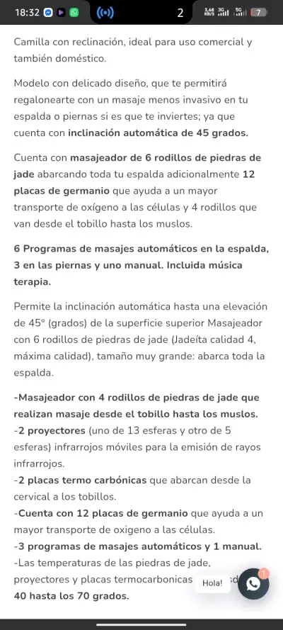 Cama de masajes Bioki - miniatura 3