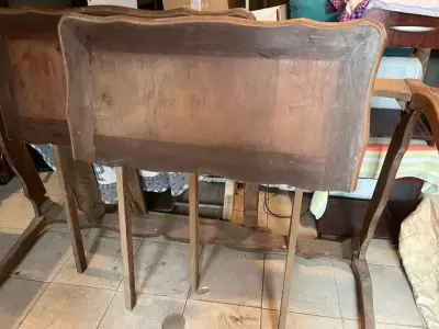 Mesa de comedor rústica antigua - miniatura 2