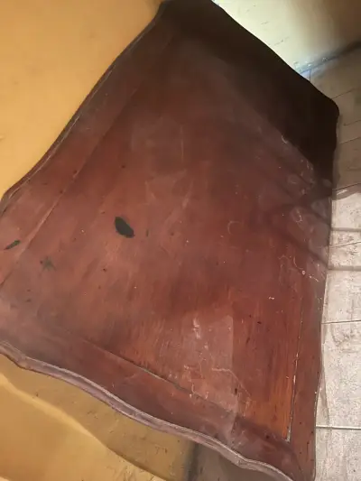 Mesa de comedor rústica antigua - miniatura 3