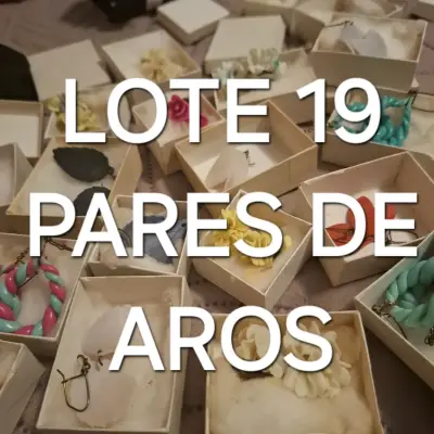 Lote 19 pares de aros - miniatura 1