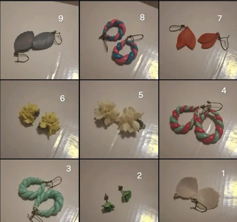 Lote 19 pares de aros - 2