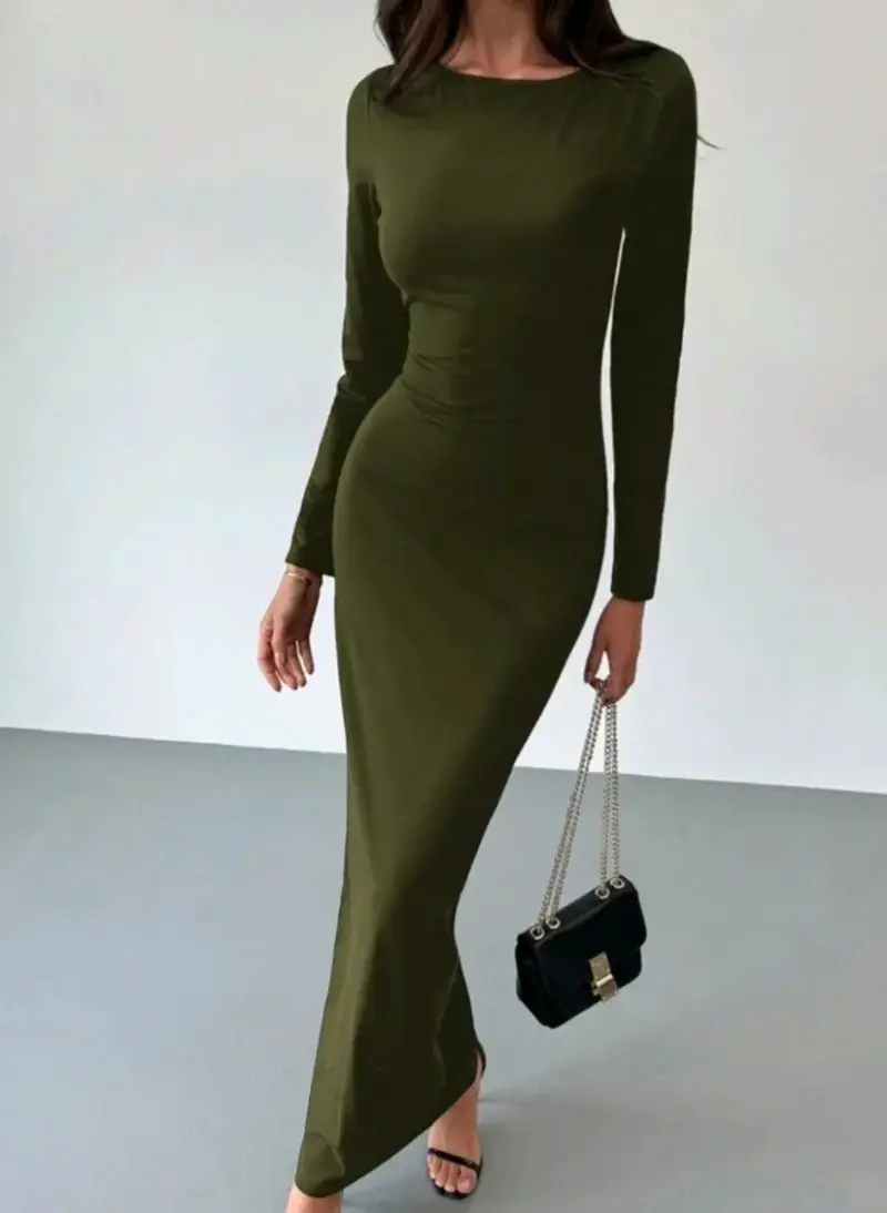 Vestido negro elegante para mujer talla M - 2
